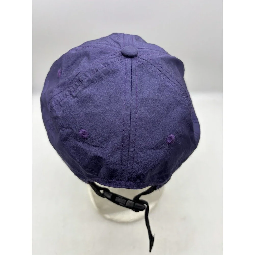 Puka Walts Hat Purple Nylon Unstructured Camper Cap Adjustable Buckle Strap